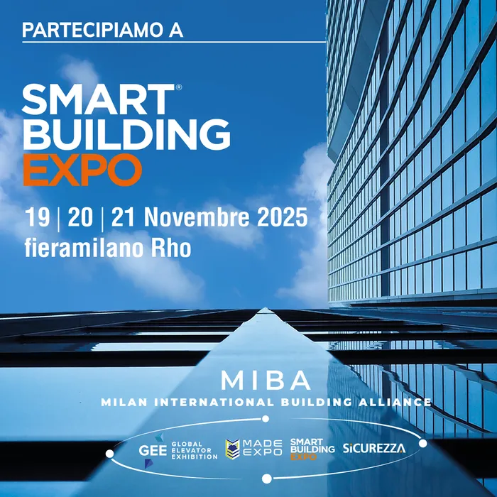 Cover for Sysdev protagonist at Smart Building Expo 2025 in Milan, the fair dedicated to intelligent construction